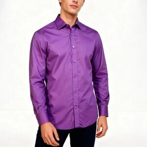 Bellissimo Wrinkle Free Mens Dress Shirt